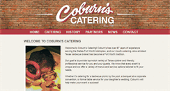 Desktop Screenshot of coburnscatering.com
